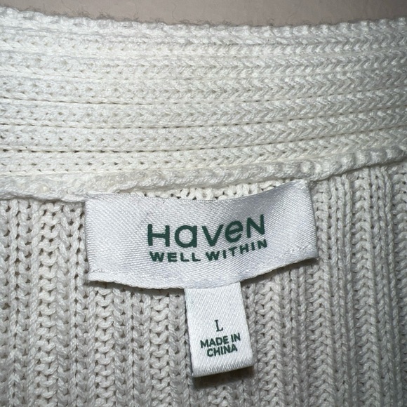 Haven Well Within Sweater Button Oversized Long Cardigan Duster Women’s Large - Picture 5 of 9